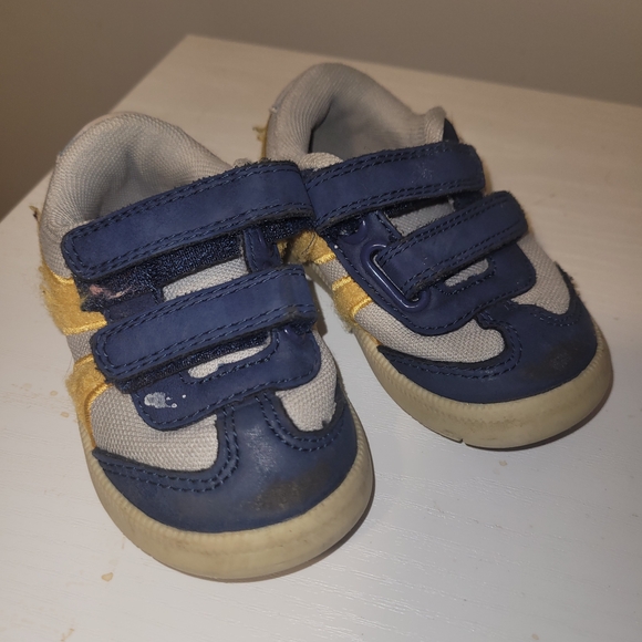 💎5/20 George Blue and Yellow Kids Sneakers - Picture 2 of 4